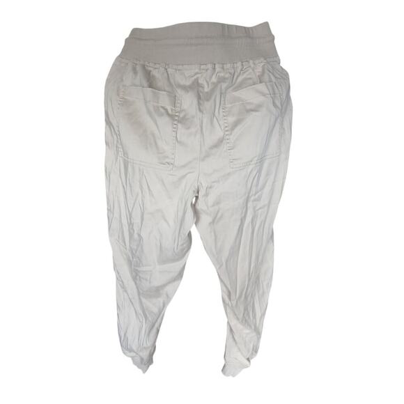 Lou and Grey light khaki jogger pants pull on waist with draw string medium - Picture 3 of 6